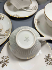 Сервиз чайный Epiag Чехословакия, клеймо после 1946г. Тонкий фарфор с позолотой. Винтаж.Цена за 14пр. Картинка 8